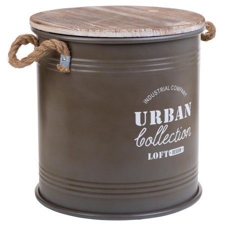 Bucket container Alexandra House Living Urban Brown Hemp Metal Fir woo