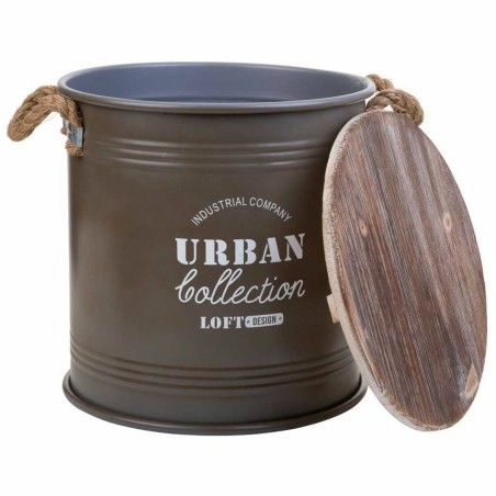 Seau de conteneur Alexandra House Living Urban Marron Chanvre Métal B