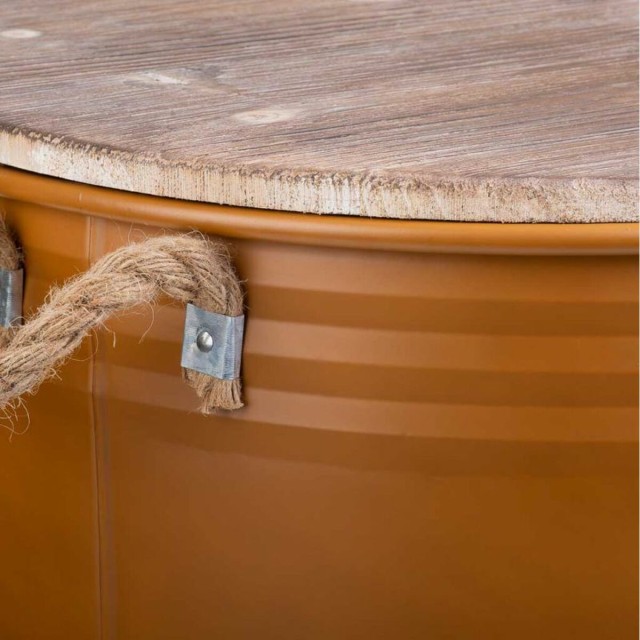 Wasmand Alexandra House Living Urban Oranje Industriële hennep Metaal