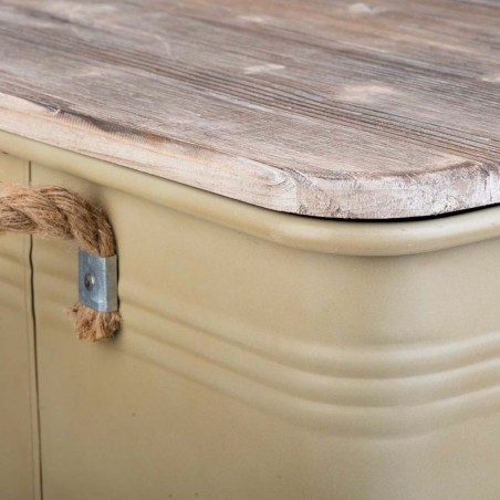 Cesto per i Panni Sporchi Alexandra House Living Urban Beige Canapa Me