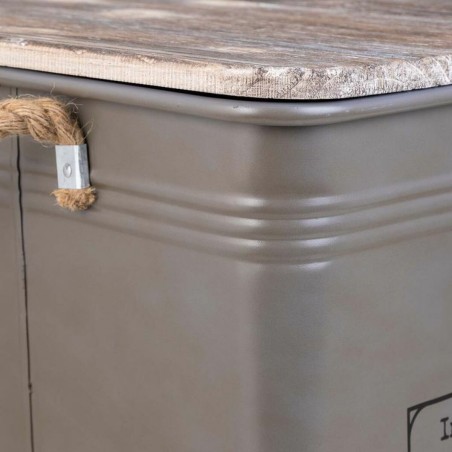 Cesto per i Panni Sporchi Alexandra House Living Cargo Grigio Canapa M