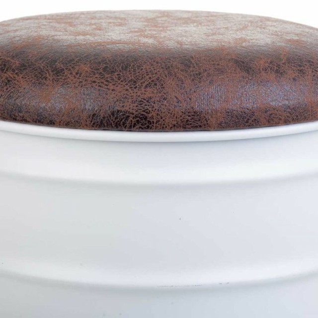 Bucket Alexandra House Living White Hemp Metal Fir wood 35 x 31 x 40 c