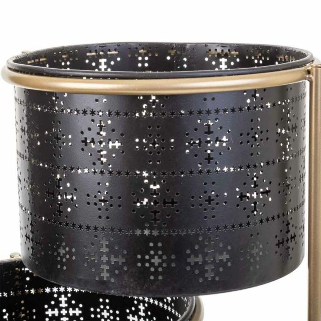 Vaso Alexandra House Living Nero Metallo Ferro