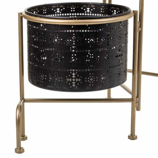 Blumentopf Alexandra House Living Schwarz Metall Eisen