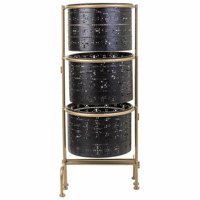 Blumentopf Alexandra House Living Schwarz Metall Eisen