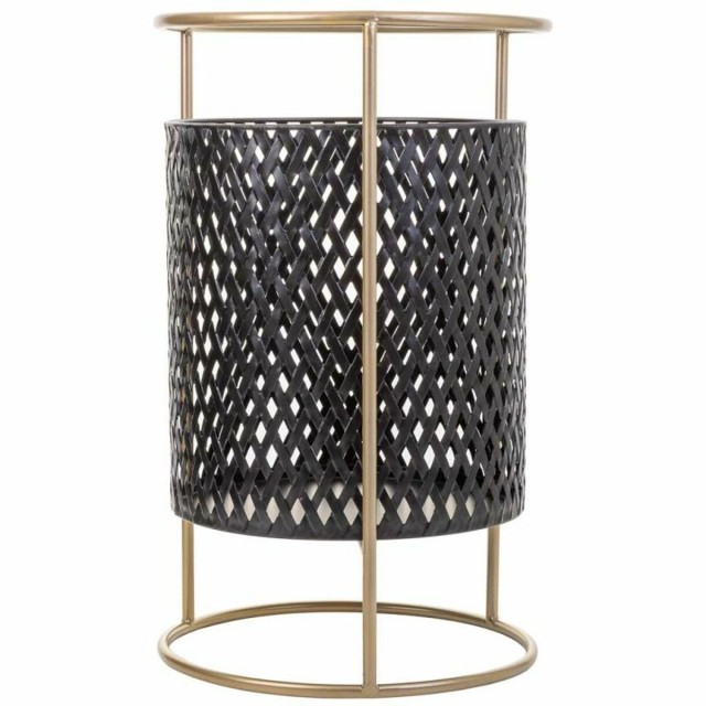 Satz Blumentöpfe Alexandra House Living Schwarz Metall Eisen 27 x 74