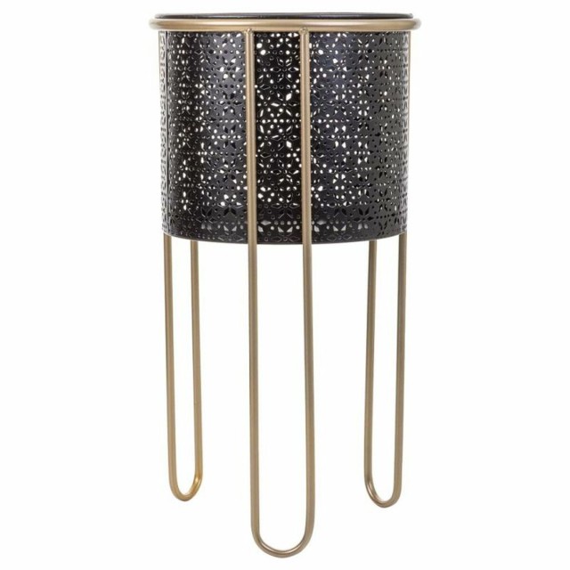 Plantenbakkenset Alexandra House Living Zwart Metaal Ijzer 26 x 150 x