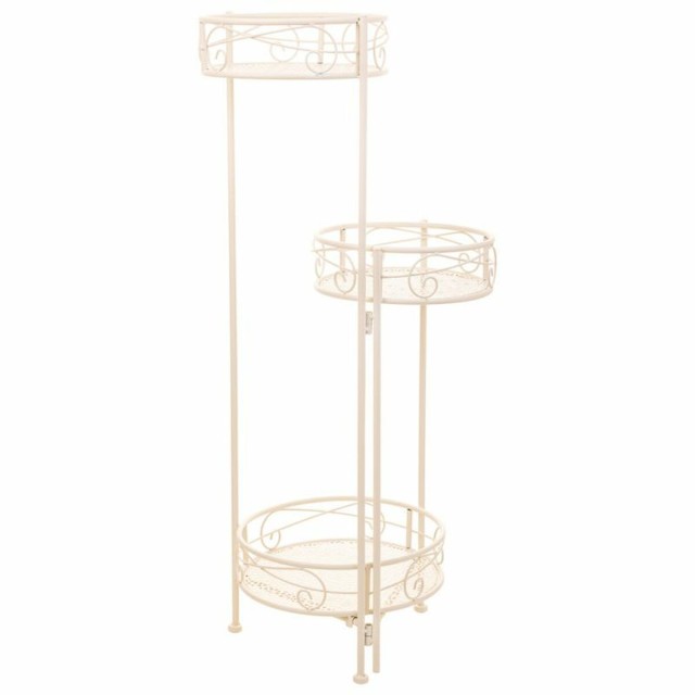Soporte para Maceta Alexandra House Living Blanco Metal Hierro 25 x 15