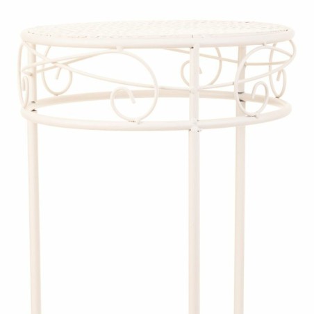 Soporte para Maceta Alexandra House Living Blanco Metal Hierro 28 x 12