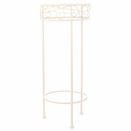 Soporte para Maceta Alexandra House Living Blanco Metal Hierro 28 x 12
