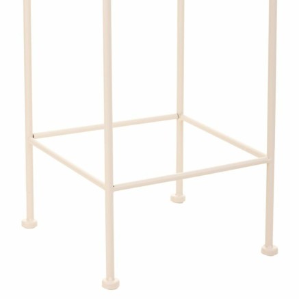 Soporte para Maceta Alexandra House Living Blanco Metal Hierro 28 x 16 2