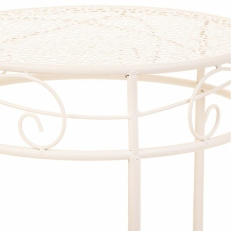 Flower Pot Stand Alexandra House Living White Metal Iron 30 x 120 x 30