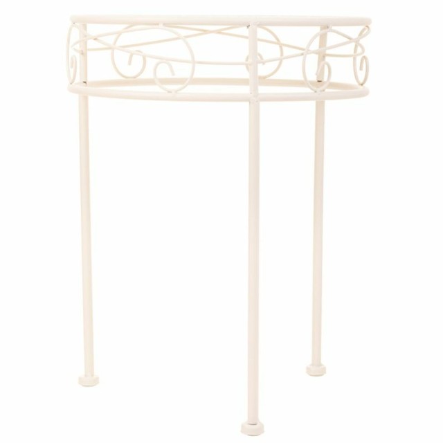 Soporte para Maceta Alexandra House Living Blanco Metal Hierro 30 x 12