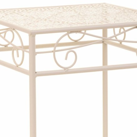 Flower Pot Stand Alexandra House Living White Metal Iron 25 x 45 x 72 2