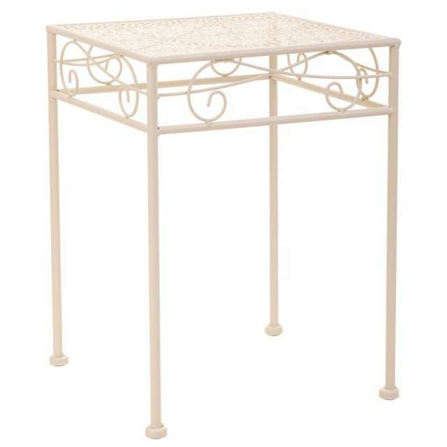 Flower Pot Stand Alexandra House Living White Metal Iron 25 x 45 x 72