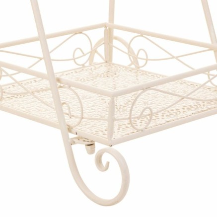 Soporte para Maceta Alexandra House Living Blanco Metal Hierro 23 x 65 2