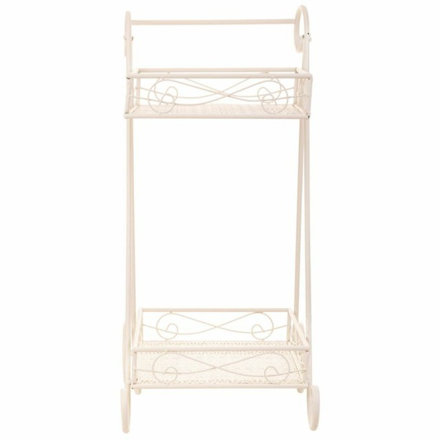 Flower Pot Stand Alexandra House Living White Metal Iron 23 x 65 x 28