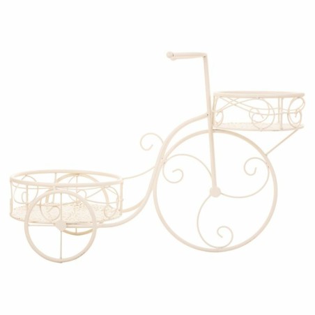 Sous-pot Alexandra House Living Blanc Métal Fer Bicyclette 30 x 61 x