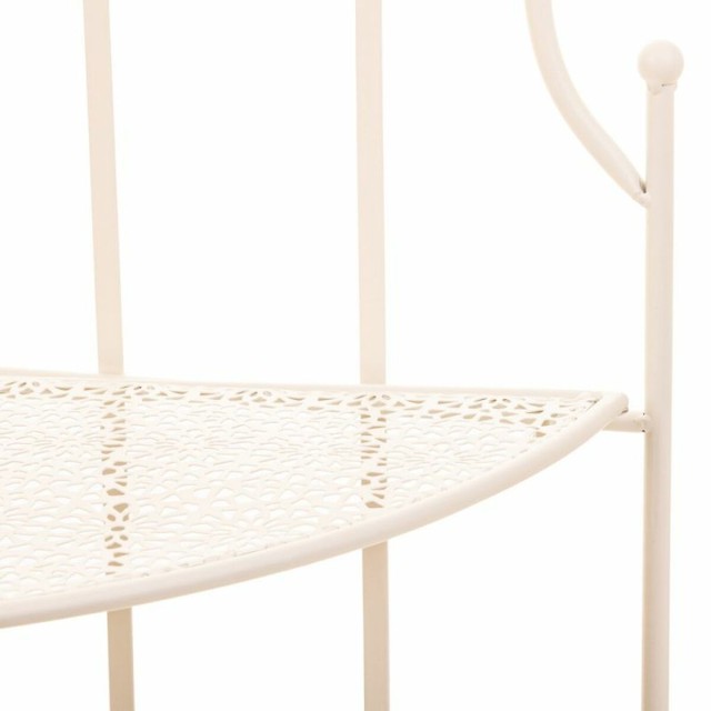 Étagère d'Angle Alexandra House Living Blanc Métal Fer Forge 30 x 3