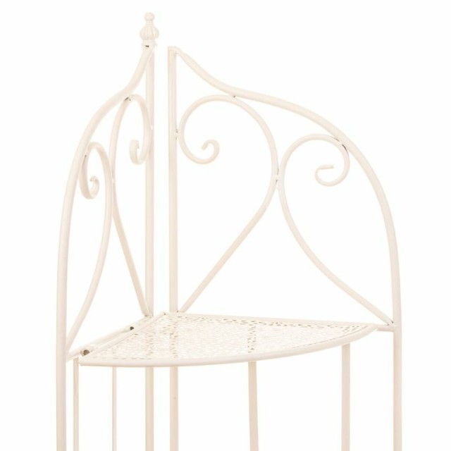 Corner Shelves Alexandra House Living White Metal Iron Ironwork 30 x 3