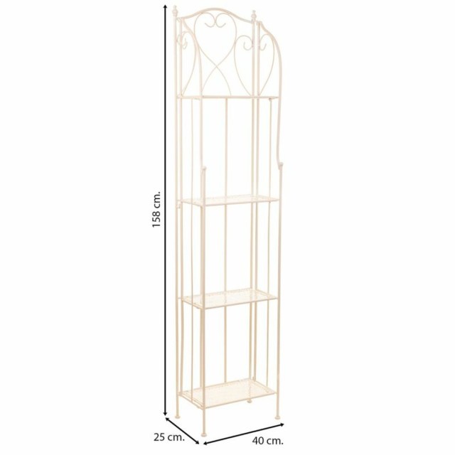Planken Alexandra House Living Wit Metaal Ijzer 25 x 90 x 30 cm
