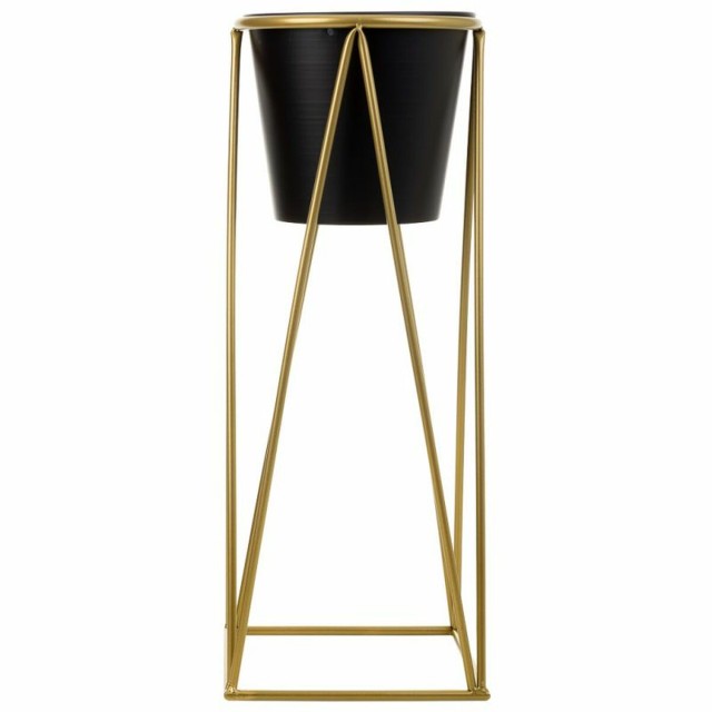 Satz Blumentöpfe Alexandra House Living Schwarz Metall Eisen 26 x 68