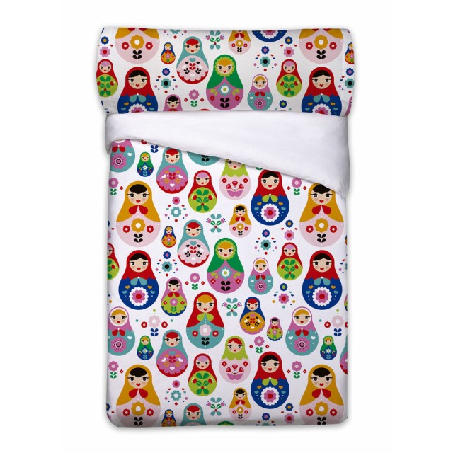 Juego de funda nórdica Pierre Cardin MATRIOSKAS Blanco Cama de 90 3 P