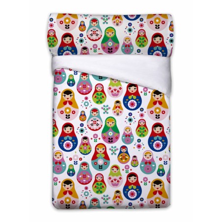 Juego de funda nórdica Pierre Cardin MATRIOSKAS Blanco Cama de 90 3 P
