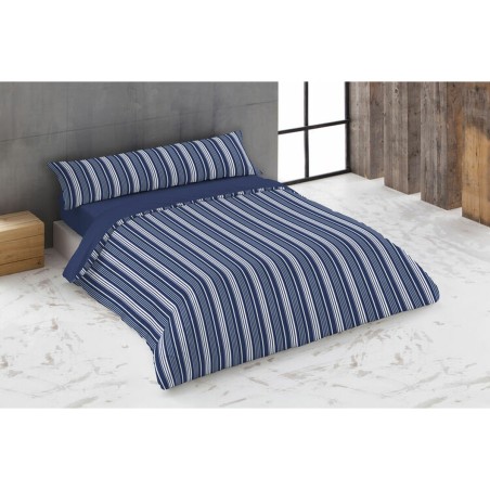 Dekbedovertrek set Hosteline KING Blauw Bed van 180 260 x 240 cm 4 Ond