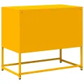 Meuble TV jaune moutarde 68x39x60,5 cm acier