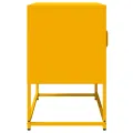 Meuble TV jaune moutarde 68x39x60,5 cm acier laminé à froid