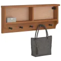 Porte-manteau mural SANDNES 87x12x35 cm bois massif pin