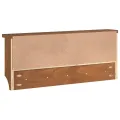Porte-manteau mural SANDNES 87x12x35 cm bois massif pin