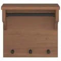 Porte-manteau mural SANDNES 43x30x42 cm bois massif pin