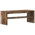 Meuble TV Chêne fumé 100x40x40 cm Bois d'ingénierie
