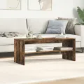 Meuble TV Chêne fumé 100x40x40 cm Bois d'ingénierie