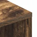 Meuble TV Chêne fumé 100x40x40 cm Bois d'ingénierie