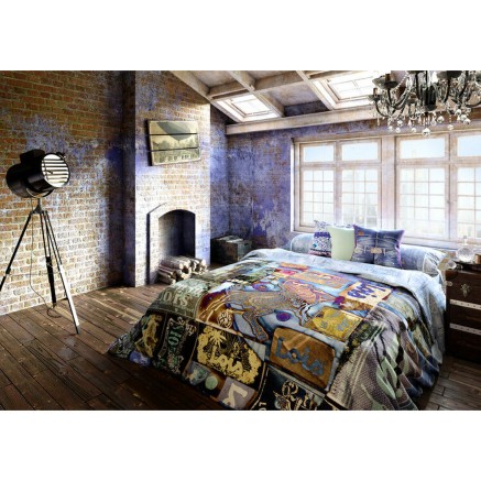 Juego de funda nórdica Lois LABELS P. Azul Cama de 135 220 x 230 cm 3 2