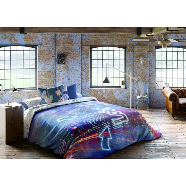 Dekbedovertrek set Lois NIGHT P. Blauw Bed van 135 220 x 230 cm 3 Onde