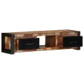 Meuble TV 100x30x25 cm Bois de récupération solide