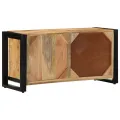 Meuble TV 80x30x40 cm bois massif de manguier brut