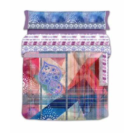 Bettdeckenbezug Lois JAVA P. Violett Einzelmatratze 150 x 230 cm