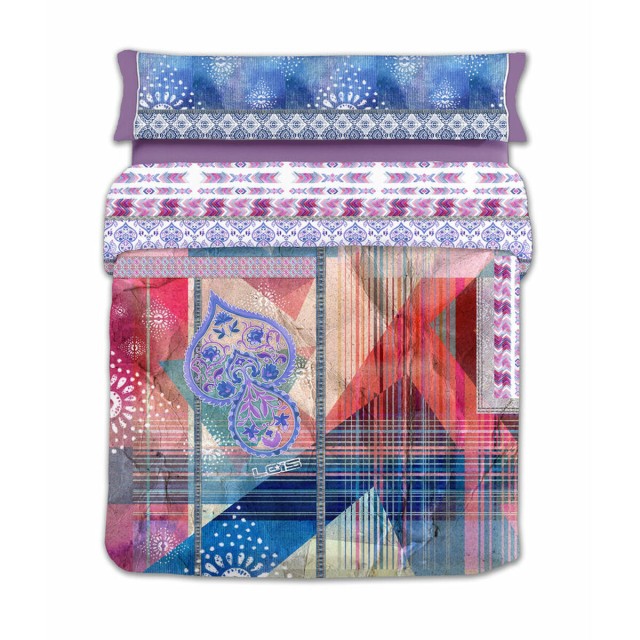 Copripiumino Lois JAVA P. Malva Singolo 150 x 230 cm