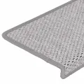 Tapis d'escalier autocollants 30 pcs 65x21x4 cm platine