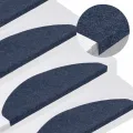 Tapis d'escalier auto-adhésifs 30 pcs bleu 65x22,5x3,5 cm