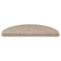Tapis d'escalier autocollants 30 pcs 65x21x4 cm beige clair