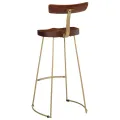 Tabourets de bar lot de 2 49x43x103 cm bois de manguier massif