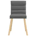 Chaises à manger lot de 2 gris foncé tissu