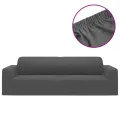 Housse extensible de canapé 2places Anthracite Jersey polyester