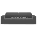 Housse extensible de canapé 2places Anthracite Jersey polyester